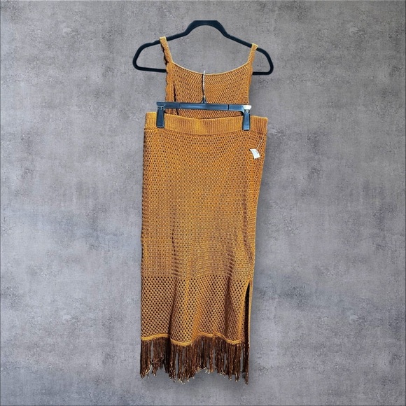 House of Harlow 1960 Fringe Crochet Knit Set | Size Large | NWT - Picture 6 of 8